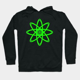 Green Atom Symbol - Nature Hoodie